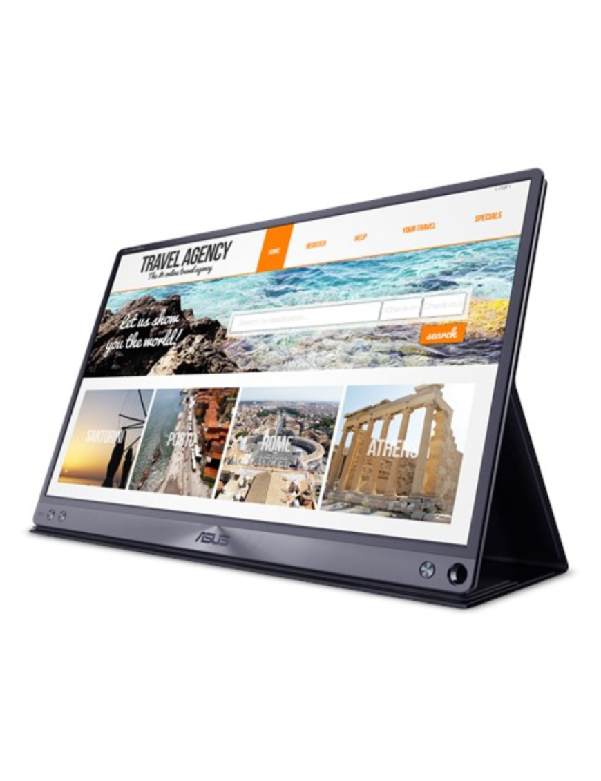 ASUS ZenScreen MB16AC pantalla para PC 39,6 cm (15.6") 1920 x 1080 Pixeles Full HD LED Gris