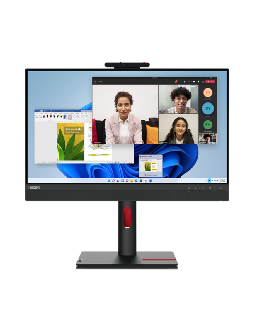 Lenovo ThinkCentre Tiny-In-One 24 pantalla para PC 60,5 cm (23.8") 1920 x 1080 Pixeles Full HD LCD Pantalla táctil Negro