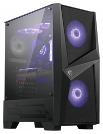 MSI MAG Forge 100M Midi Tower Negro, Transparente