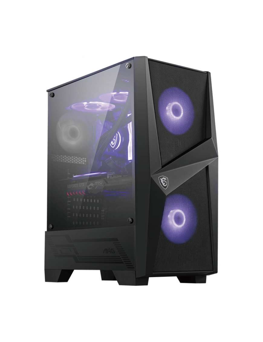MSI MAG Forge 100M Midi Tower Negro, Transparente