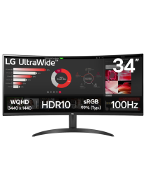 LG 34WR50QK-B pantalla para PC 86,4 cm (34") 3440 x 1440 Pixeles Wide Quad HD Negro