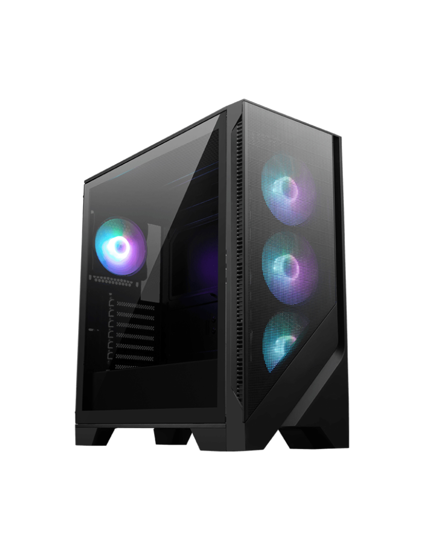 MSI MAG Forge 320R AIRFLOW Micro Torre Negro, Transparente