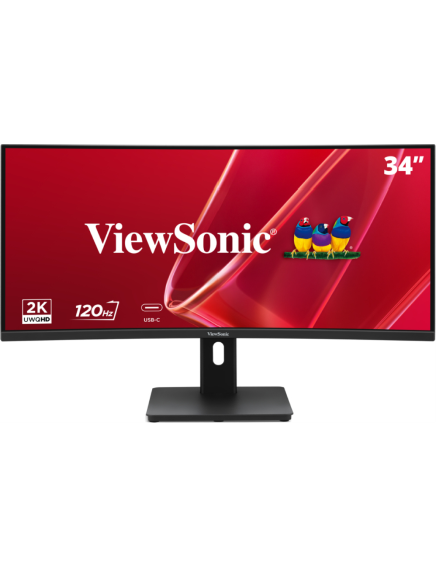 Viewsonic VA VA3420C-2 pantalla para PC 86,4 cm (34") 3440 x 1440 Pixeles UltraWide Quad HD LED Negro