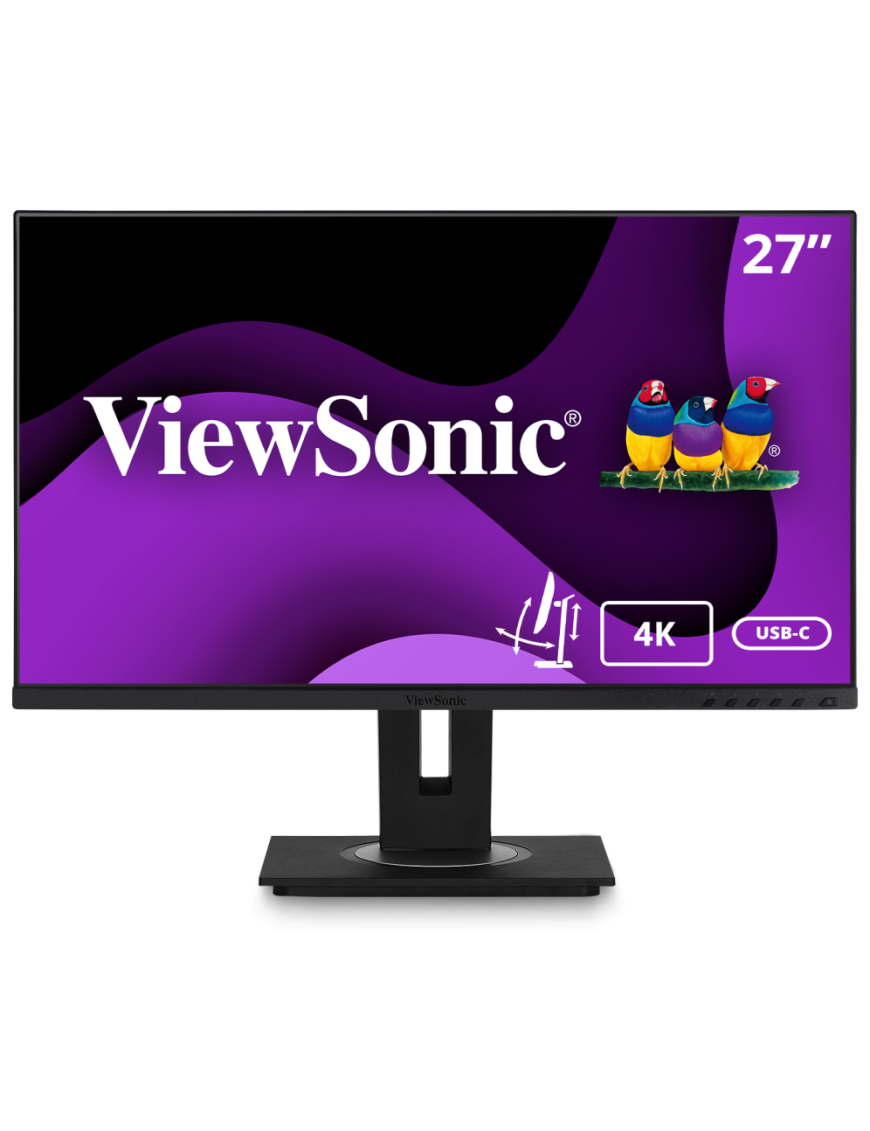 Viewsonic VG Series VG2756-4K pantalla para PC 68,6 cm (27") 3840 x 2160 Pixeles 4K Ultra HD LED Negro
