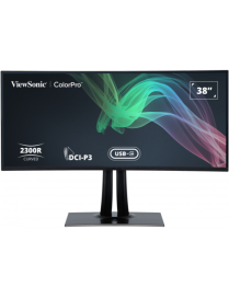 Viewsonic VP3881A pantalla para PC 96,5 cm (38") 3840 x 1600 Pixeles Quad HD+ LED Negro