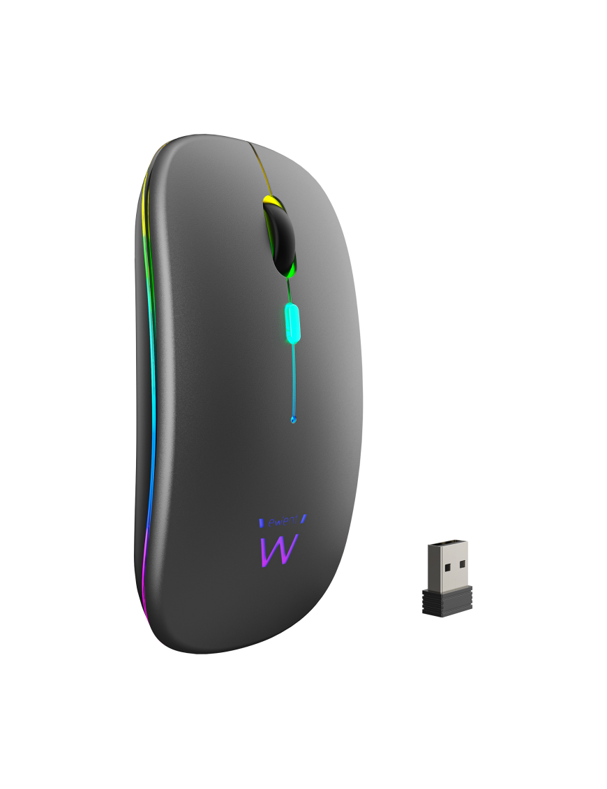 Ewent EW3242 ratón Universal Ambidextro RF Wireless + Bluetooth Óptico 1600 DPI