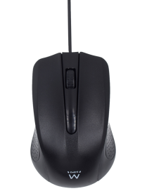 Ewent EW3300 ratón Oficina Ambidextro USB tipo A Óptico 1000 DPI