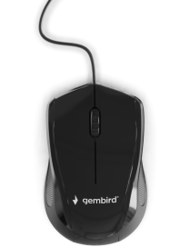 Gembird MUS-3B-02 ratón Oficina Ambidextro USB tipo A Óptico 1000 DPI