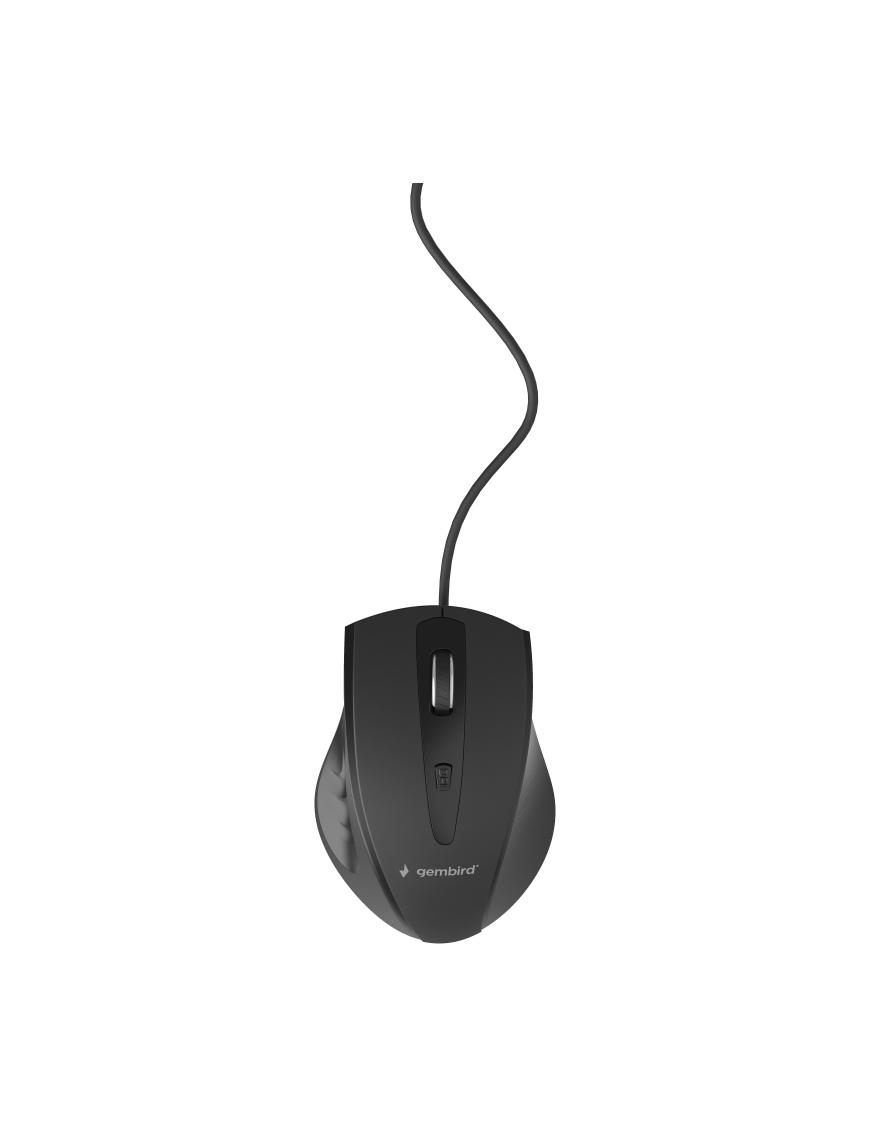 Gembird MUS-4B-02 ratón Oficina mano derecha USB Óptico 1200 DPI