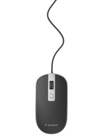Gembird MUS-4B-06-BS ratón Oficina Ambidextro USB tipo A Óptico 1200 DPI