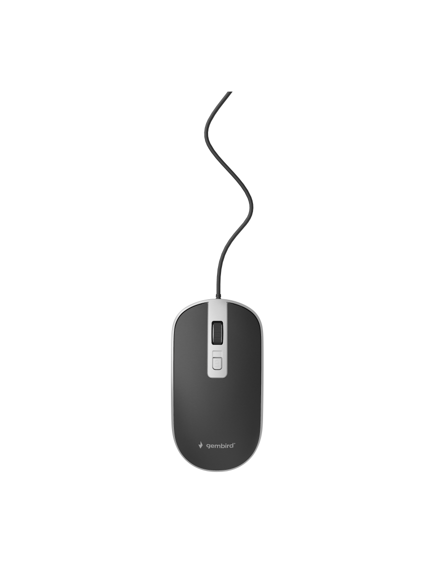 Gembird MUS-4B-06-BS ratón Oficina Ambidextro USB tipo A Óptico 1200 DPI