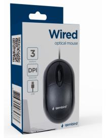 Gembird MUS-U-01 ratón Ambidextro USB tipo A Óptico 1000 DPI