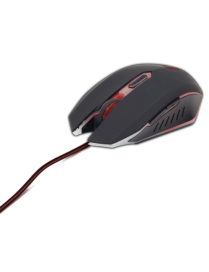 Gembird MUSG-001-R ratón Juego Ambidextro USB tipo A 2400 DPI