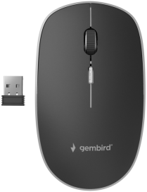 Gembird MUSW-4B-01 ratón Oficina Ambidextro RF inalámbrico Óptico 1600 DPI