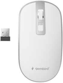 Gembird MUSW-4B-06-WS ratón Oficina Ambidextro RF inalámbrico Óptico 1600 DPI