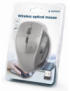 Gembird MUSW-6B-02-BG ratón Oficina mano derecha RF inalámbrico Óptico 1600 DPI