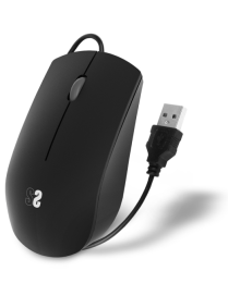 SUBBLIM Ratón Business Silencioso con cable USB 1200 DPI