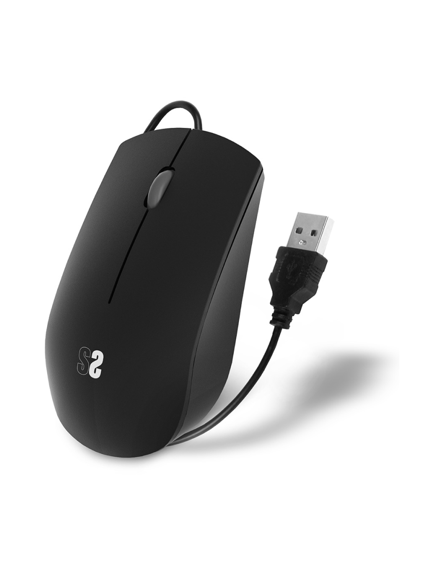 SUBBLIM Ratón Business Silencioso con cable USB 1200 DPI