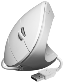 SUBBLIM Ratón GLIDE VERTICAL ERGO WIRED MOUSE WHITE