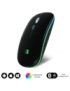 SUBBLIM Ratón Inalámbrico Bluetooth + RF RGB LED Dual Flat Mouse Black