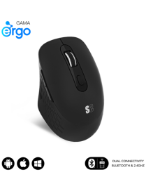 SUBBLIM SUBMO-EDCUR01 ratón Universal mano derecha Bluetooth + USB Type-A Óptico 1600 DPI