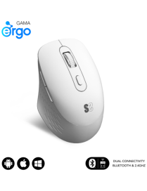 SUBBLIM SUBMO-EDCUR02 ratón Universal mano derecha Bluetooth + USB Type-A Óptico 1600 DPI