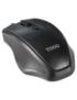 TooQ Ratón inalámbrico, 1600 DPI, 4 botones, Negro