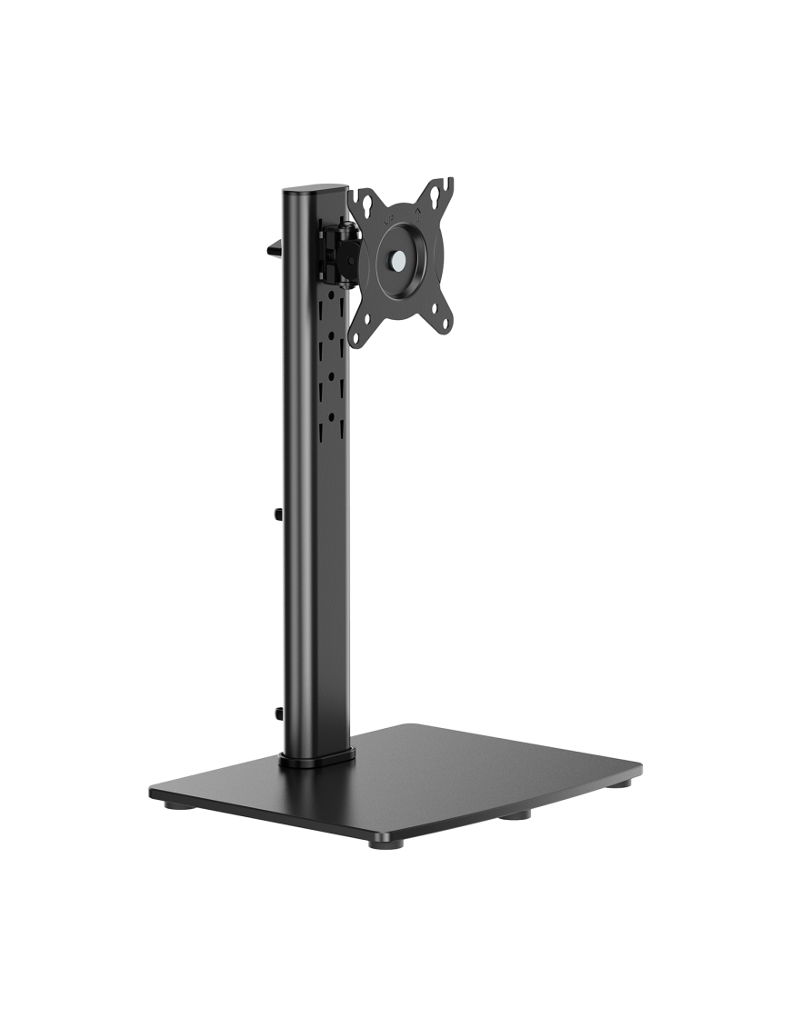 AISENS Soporte de Mesa Con Peana Eco Giratorio e Inclinable para Monitor/TV 12kg de 17-34, Negro