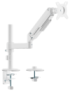 AISENS Soporte de Mesa Eco Contrapeso Giratorio e Inclinable para Monitor/TV 9kg (3 PIVOTES, 1 BRAZO) de 17-32, Blanco