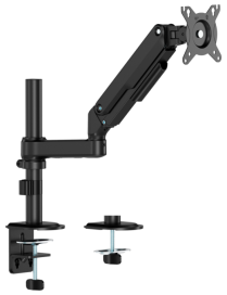AISENS Soporte de Mesa Eco Contrapeso Giratorio e Inclinable para Monitor/TV 9kg (3 Pivotes, 1 Brazo) de 17-32, Negro