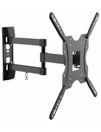 AISENS Soporte ECO giratorio, inclinable para monitor/TV 30kg (3 Pivotes) de 32-55, Negro