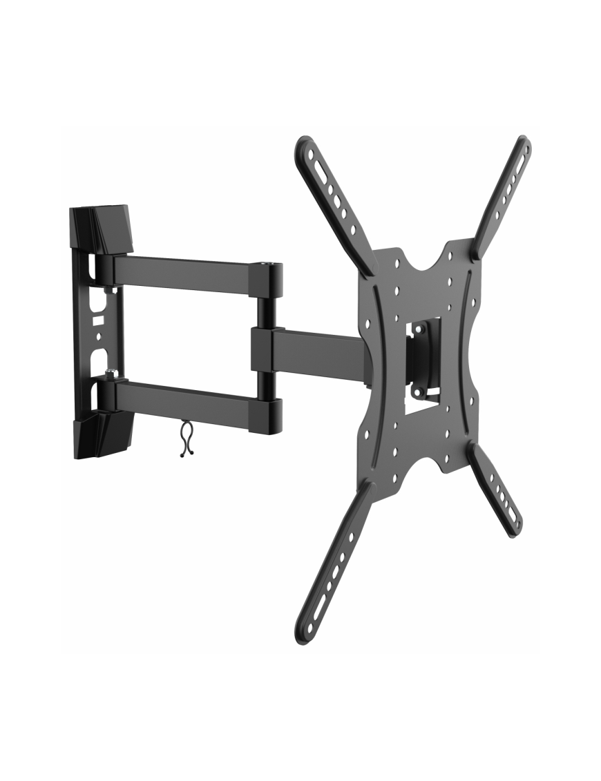 AISENS Soporte ECO giratorio, inclinable para monitor/TV 30kg (3 Pivotes) de 32-55, Negro