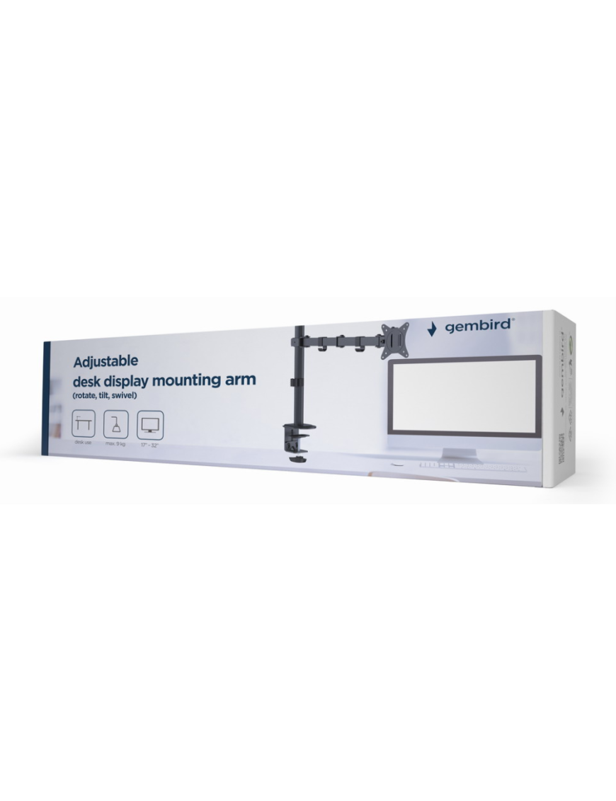 Gembird MA-D1-01 soporte para monitor 81,3 cm (32") Escritorio Negro