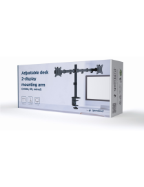 Gembird MA-D2-01 soporte para monitor 81,3 cm (32") Escritorio Negro