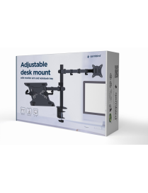 Gembird MA-DA-03 soporte para monitor 81,3 cm (32") Escritorio Negro