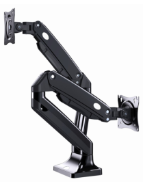 Gembird MA-DA2-03 soporte para monitor 88,9 cm (35") Escritorio Negro