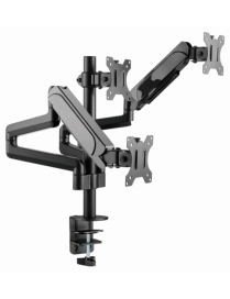 Gembird MA-DA3-01 soporte para monitor 68,6 cm (27") Escritorio Negro