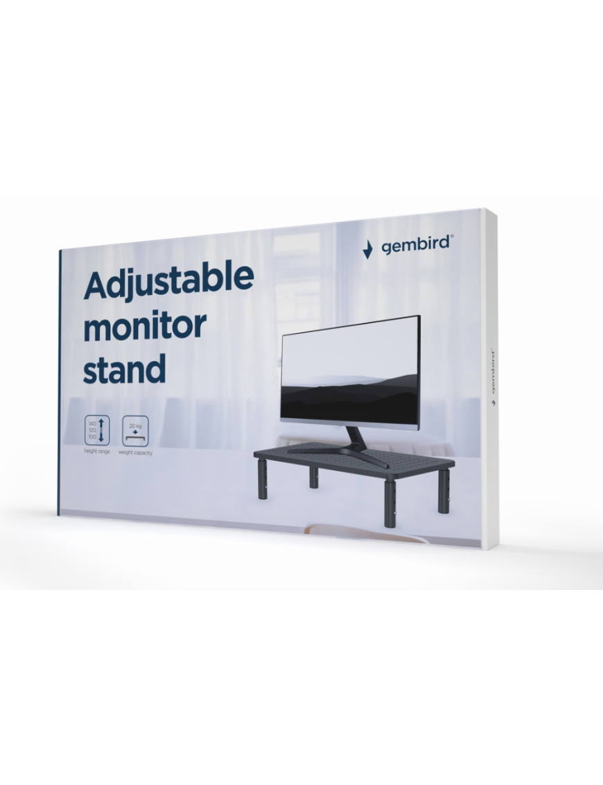 Gembird MS-TABLE-01 soporte para monitor Escritorio Negro