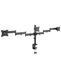 TooQ DB1327TN-B soporte para monitor 68,6 cm (27") Negro Escritorio