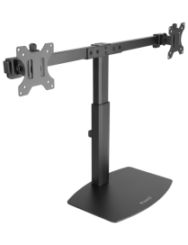 TooQ Soporte de mesa para 2 pantallas (monitor / plasma / LCD / LED) 17"-27"