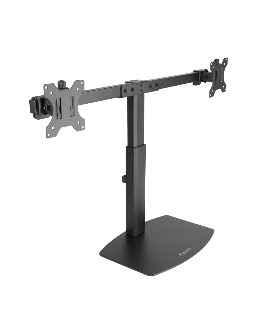 TooQ Soporte de mesa para 2 pantallas (monitor / plasma / LCD / LED) 17"-27"