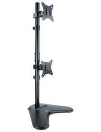 TooQ Soporte de mesa para 2 pantallas 17"-32" verticales