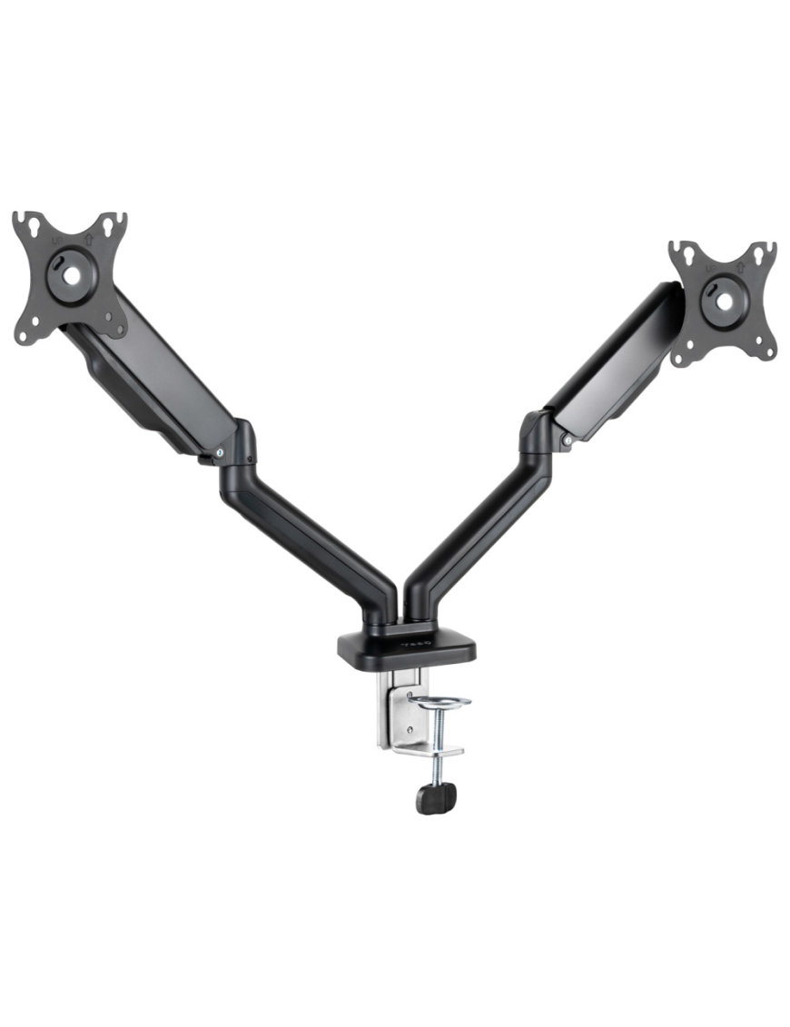 TooQ Soporte de Mesa para 2 Pantallas 17"-32", Negro