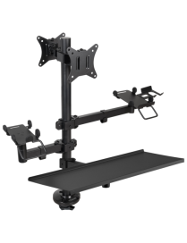 TooQ Soporte de Mesa para TPV/Impresora/Pantallas 17”-32”/Terminal/Lector/Teclado