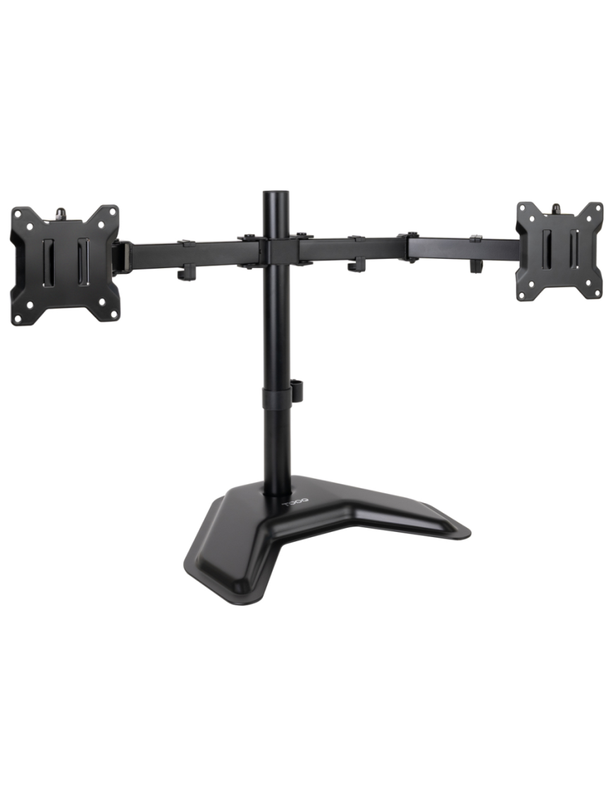 TooQ Soporte de Mesa, Giratorio e Inclinable, para 2 Pantallas de 17”-32”