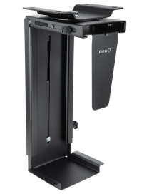 TooQ Soporte Metálico para CPU para Escritorio/Pared, Negro