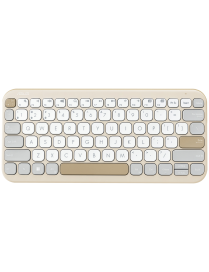 ASUS Marshmallow Keyboard KW100 teclado Hogar Bluetooth QWERTY Español Beige