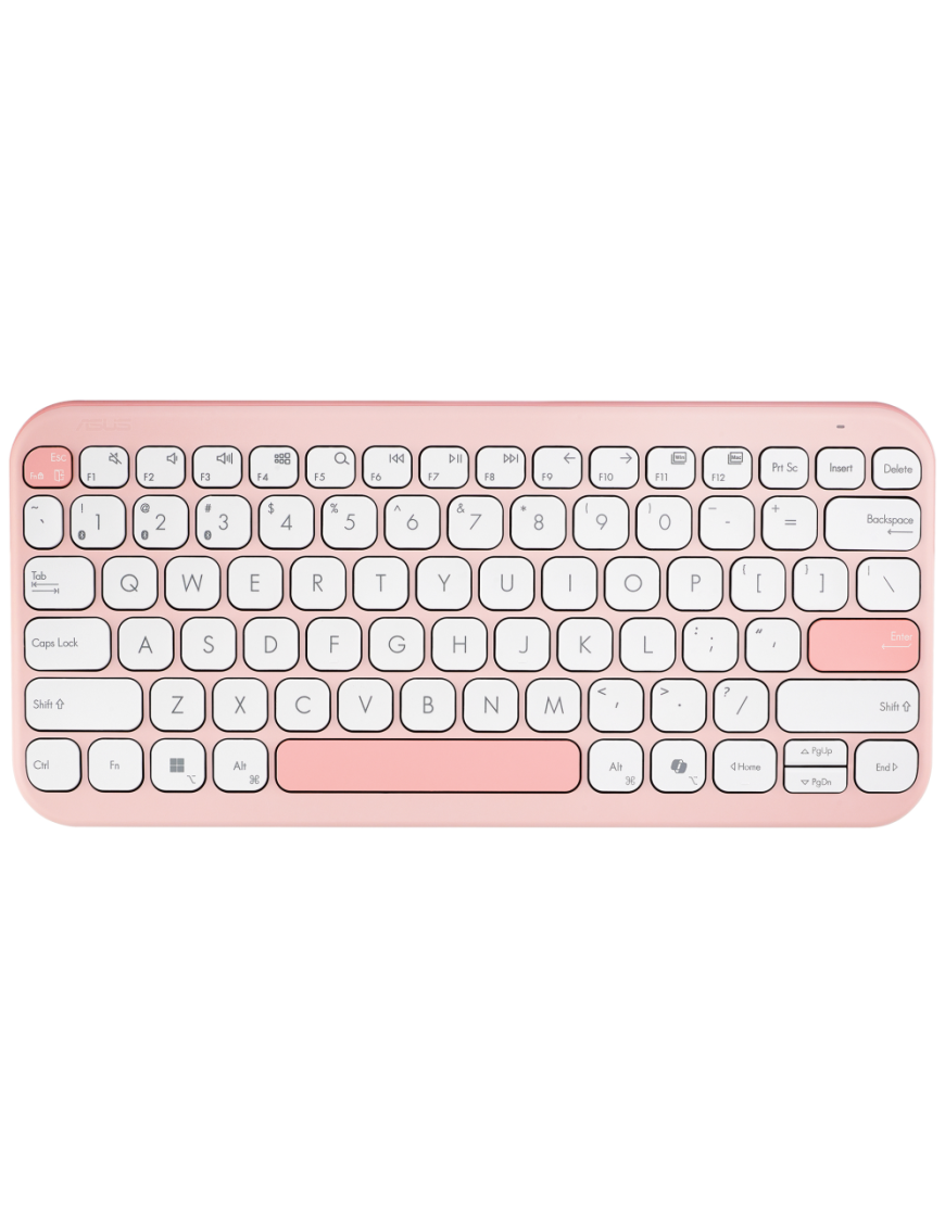 ASUS Marshmallow Keyboard KW100 teclado Hogar Bluetooth QWERTY Rosa
