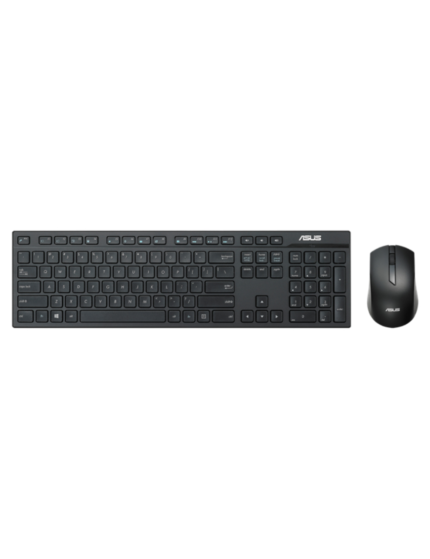 ASUS W2500 teclado Ratón incluido Juego RF inalámbrico QWERTY Negro