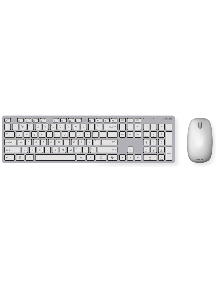 ASUS W5000 teclado Ratón incluido Oficina RF inalámbrico QWERTY Español Blanco